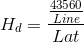 Rectangle Sprinkler Density Calculation Equation